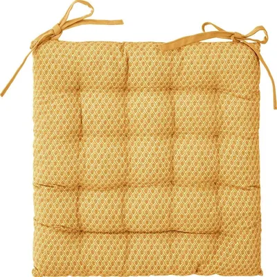 Produktbild von Bedruckter und gesteppter Stuhlfladen mit Knoten
