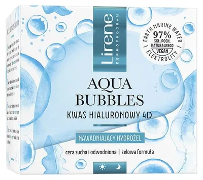 Produktbild von Lirene Aqua Bubbles Hyaluronic Acid 4D Nawadniający hydrożel, 50 ml