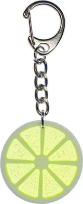 Produktbild von Limettenscheibe Limette Schlüsselanhänger Miniblings Anhänger Schlüsselring grün