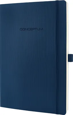 Produktbild von SIGEL CO316 Notizbuch Conceptum, Softcover, ca. A4, kariert, blau, 194 S.