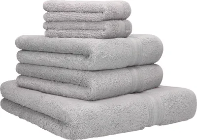 Produktbild von Betz 5-tlg. Handtuch-Set GOLD 100%Baumwolle Qualität 600 g/m² 1 Duschtuch 2 Handtücher 2 Seiftücher Farbe silbergrau