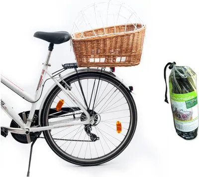 Produktbild von Aumüller Fahrrad-Tierkorb mit Halter + Schutzhaube - Gepäckträgermontage