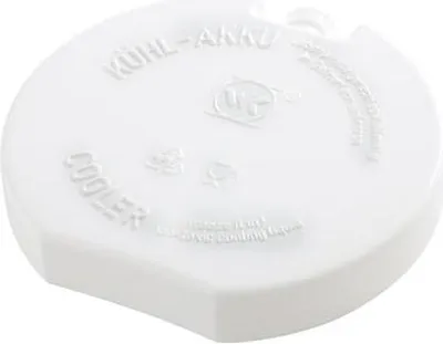 Produktbild von APS 10661 Kühlakku, Polyethylen gefüllt mit Kühlflüssigkeit, Ø 10,5 cm, Höhe 2 cm
