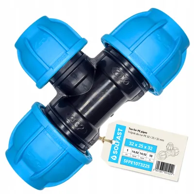 Produktbild von SOLFAST Verschraubungs-T-Stück PE 32/25/32 mm Bewässerung