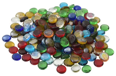 Image de vidaXL, galets de verre, 17-19 mm, multicolores