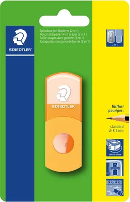 Produktbild von Staedtler Spitzdose + Radierer (2in1) 1 ST BK
