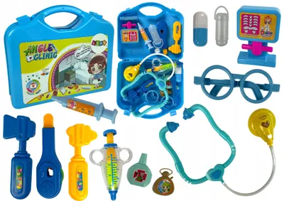 Produktbild von Kleiner Arzt Set Koffer Blau Stethoskop
