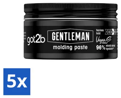 Imagen del producto de 5 unidades de pasta moldeadora "got2b Gentleman" - 100 ml cada una - Paquete económico