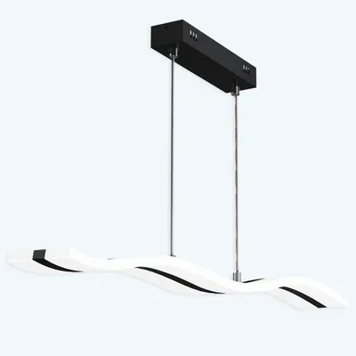 Produktbild von doporro Pendelleuchte LED Hängelampe dimmbar Hängeleuchte höhenverstellbar 97cm Esszimmerlampe mit Fernbedienung Matt Schwarz 36W Wohnzimmerlampe