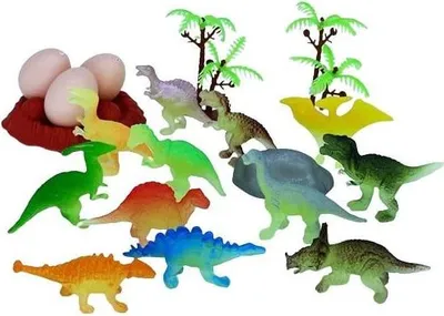 Obrázek produktu pro Sada svítících figurek DINOSAUŘI - sada 12 kusů.
