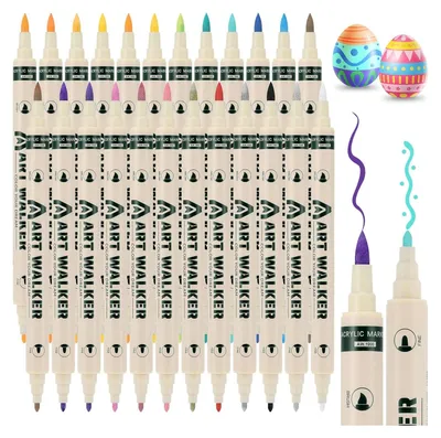 Produktbild von Acrylmarker 24 Farben Doppelspitze zum Skizzieren Malen DIY