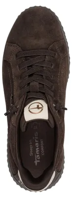 Produktbild von Tamaris Comfort Damen Sneaker mit Plateausohle aus Veloursleder 8-83720-45, Größe:41 EU, Farbe:Braun