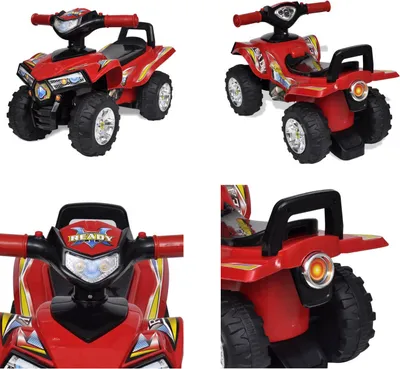 Produktbild von 10070 Rotes Aufsitz Quad für Kinder mit Sound und Licht - Aufsitz-Quad - Aufsitz-Quads - Aufsitz-Quad Für Kinder - Aufsitz-Quads Für Kinder
