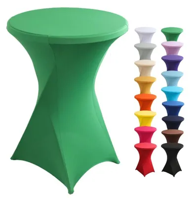 Productafbeelding van Wasbare Elasthan Tafelkleed voor Bruiloften en Feesten - Groen 80x110cm