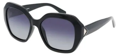 Produktbild von Sonnenbrille Damen HPS68108 Schwarz Kissen Vollrand Kunststoff, Glasbreite 56mm