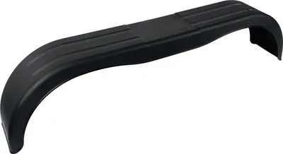 Produktbild von DOMAR D20522 Tandem-Kotflügel 13-14 Zoll aus Kunststoff für Pkw-Anhänger 1500x220 mm als stabiler schwarzer Radkasten