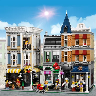 Produktbild von LEGO 10255 Stadtleben großes Bauset für Teenager und Erwachsene, Bauen mit Modulen