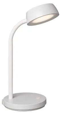 Produktbild von MAUL LED Tischlampe MAULabby Weiß mit Flexarm und Standfuß, 585 lm, 3000 K
