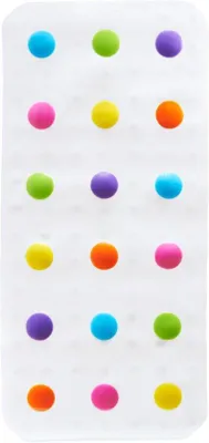 Produktbild von Famanu Kinderbadmat Antirutsch mit Saugnäpfen - Bunt, 77,5 x 36,2 cm