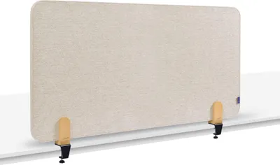 Produktbild von Legamaster ELEMENTS Tischtrennwand akustik 60x120cm beige Klammern, Schreibtisch-Trennwand, Beige, 1200 x 21 mm, Stoff, Klemme, 4,8 cm