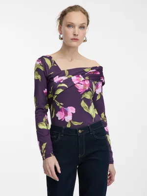 Produktbild von Orsay Lila Damenbluse mit Blumenmuster S