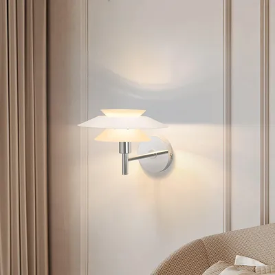 Image de ZMH Applique murale intérieure Blanc Applique murale Moderne G9 Eclairage mural Métal pour cuisine couloir escalier chambre salon chambre enfants