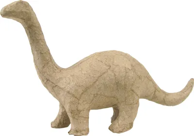 Produktbild von Décopatch 5x Kleines Pappmaché, braun, Brontosaurus - Kartonbraun AP101O