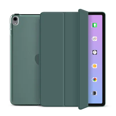 Produktbild von Schutzhülle für Apple iPad Air 13 Zoll 2026 (M4) / 2025 (M3) / 2024 (M2) Smart Cover Etui Tasche Hülle Wake Up / Sleep Schlank Design - Marine Grün