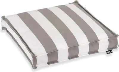 Produktbild von H.O.C.K. Classic Streifen Outdoor Sitzkissen 40x40x5cm hellgrau col. 55