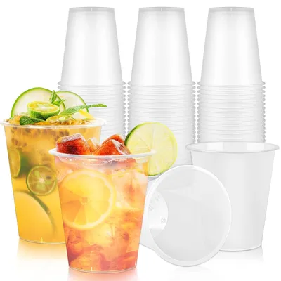 Produktbild von Set aus 50 transparenten Plastikbechern 360ml für Feiern