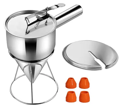 Image de Distributeur de garnitures en acier inoxydable pour crêpes et pâtisseries