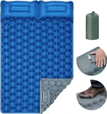 Image de Matelas de camping gonflable rapide - 196 x 125 x 9 cm