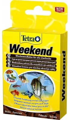 Immagine prodotto di Mangime per pesci Tetra Weekend, sticks per vacanze fino a 6 giorni, alimento completo per pesci ornamentali