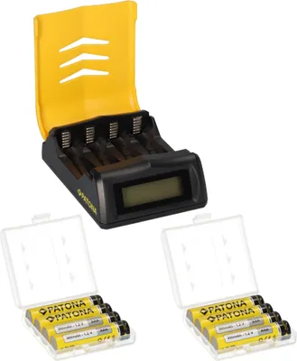 Image de 8x Micro AAA Batteries - Set avec station de charge et batteries Premium Akkubox