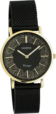 Produktbild von Oozoo Damen Armbanduhr blau Analog C20102 Vintage Edelstahlarmband D2UOC20189