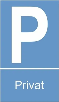 Produktbild von Schild "Privatparkplatz" 150x250 mm