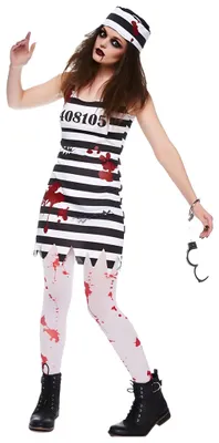 Produktbild von Zombie Knastbraut Kostüm Größe: 36-38