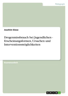 Produktbild von Drogenmissbrauch bei Jugendlichen - Erscheinungsformen, Ursachen und Interventionsmöglichkeiten