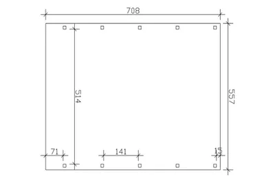 Produktbild von Alpholz Doppelcarport Friesland 557 x 708 cm + Aluminiumdachplatten Carport aus Holz in Grün, Unterstand Überdachung