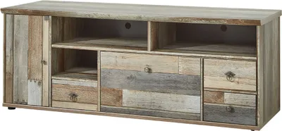 Produktbild von TV Lowboard mit 3 SchubkästenVintage Driftwood Braun BRANSON-36, B/H/T ca. 162/61/52 cm
