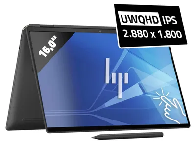 Produktbild von HP Spectre x360 16-aa0779ng, Intel Core Ultra 7, 40,6 cm (16"), 2880 x 1800 Pixel, 32 GB, 2 TB, Windows 11 Home