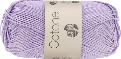 Produktbild von Lana Grossa COTONE 50 g vielseitiges Baumwoll-Basicgarn 125 m Farbe 143 - Fliederlila
