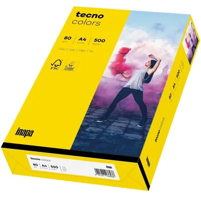 Productafbeelding van TECNO COLORS, intens geel papier, formaat A4