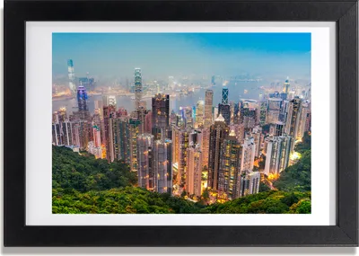 Produktbild von Bild 30x20 MDF-Rahmen, Wandkunst Hongkong
