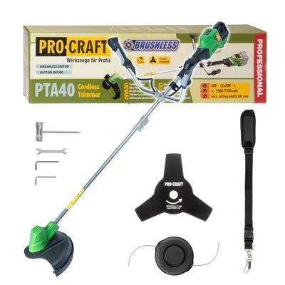 Produktbild von Procraft PTA40 Akku Freischneider 40 V ( 2x 20 V ) 300 mm Brushless Solo - ohne Akku, ohne Ladegerät