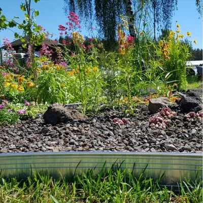 Immagine prodotto di Set di 5 Bordure per aiuole ultra forte in alluminio 14cm x 200cm (10 m di lunghezza) | Aiuole giardino | Bordure per giardino, colore: senza colore