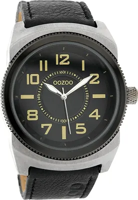 Produktbild von Oozoo Armbanduhr schwarz Metall Vintage Series Analog-Quarzuhr UOC3734A