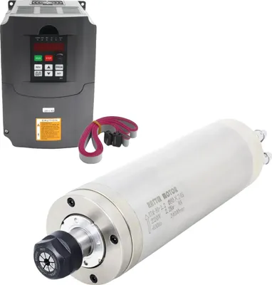 Produktbild von Spindelmotor, wassergekühlt, hochpräzise, Mit VFD