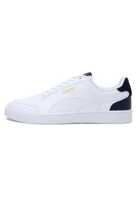 Produktbild von Puma Shuffle White White Peacoat Team Gold Größe EU 44,5 Normal