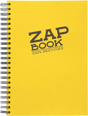 Produktbild von Clairefontaine ZapBook Spiral sort A4 80g 160Bl